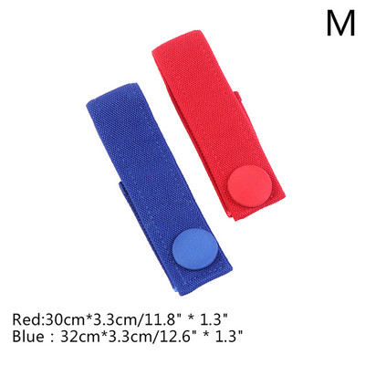 2 vnt. medvilninis hemodializinis turniketas, skirtas slaugai, dializė plius lankstus venų hemostatinės sagties dirželis, 2 spalvų