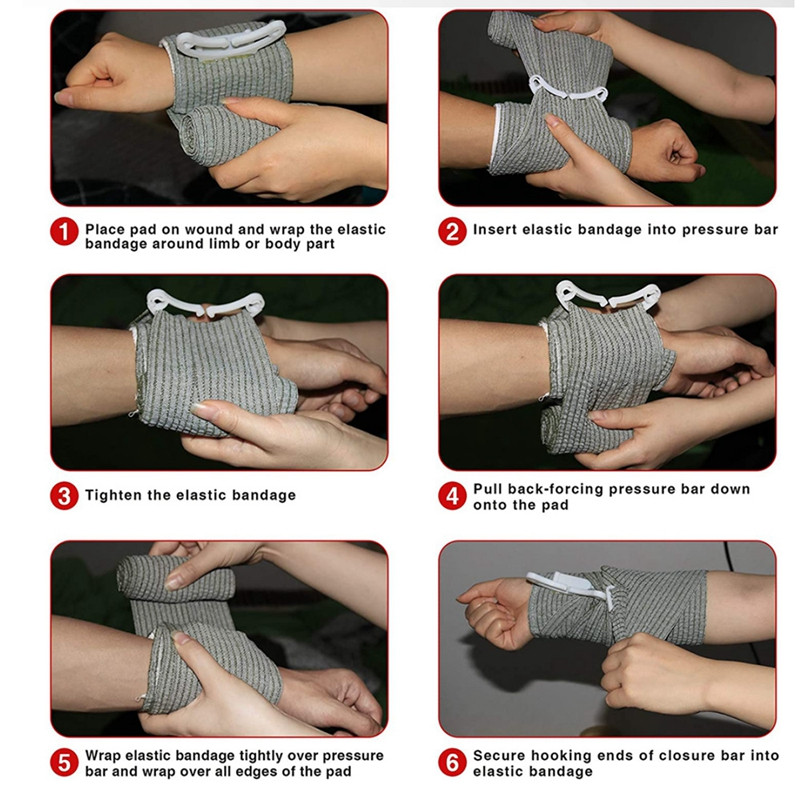 Vojni Izraelski zavoj Previjanje rana Hitna borbena kompresija Trauma Medicinska taktička prva pomoć IFAK alat za preživljavanje