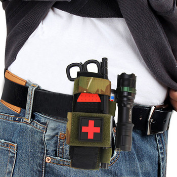 Tactical CAT Tourniquet Pouch Trauma Medical Shear Tourniquet Bag MOLLE Pouch Duty Belt Loop for First Aid Kit Бърза хемостаза