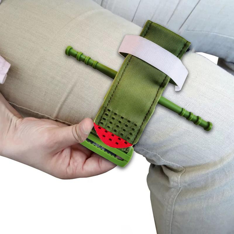 Aplicație de supraviețuire pentru garou de 95 cm Vârf roșu Ajutor pentru centură medicală de urgență pentru explorarea în aer liber. Banda cu cataramă pentru garou de urgență