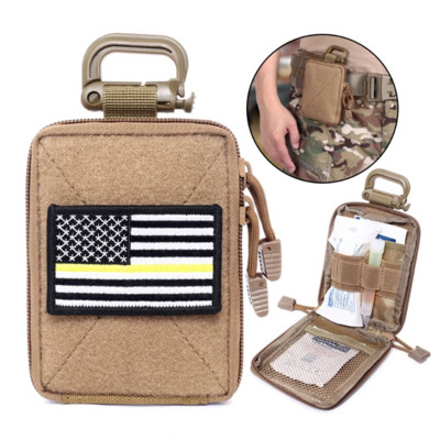 Tactical Molle EDC Pouch Range Bag Медицински органайзер Пауч Военен портфейл Малка чанта Аксесоари за лов на открито Жилетка Екипировка