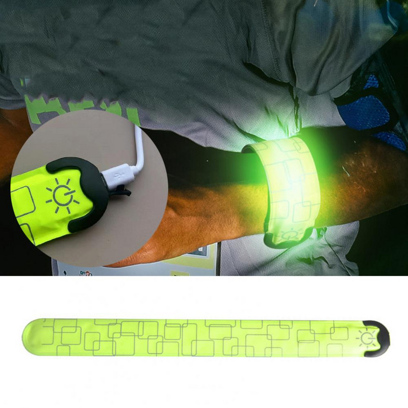 Praktična svjetleća narukvica Mekana LED narukvica visoke svjetline Sportovi na otvorenom Trčanje LED svjetleća narukvica Višenamjenska