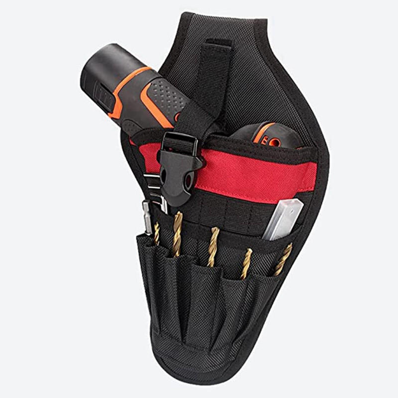 Tööriistakohver, vöökott, tööriistakott, tarvikute kohver, töökott, vöökott, karabiinikonks, vöö, multifunktsionaalne tasku, punane