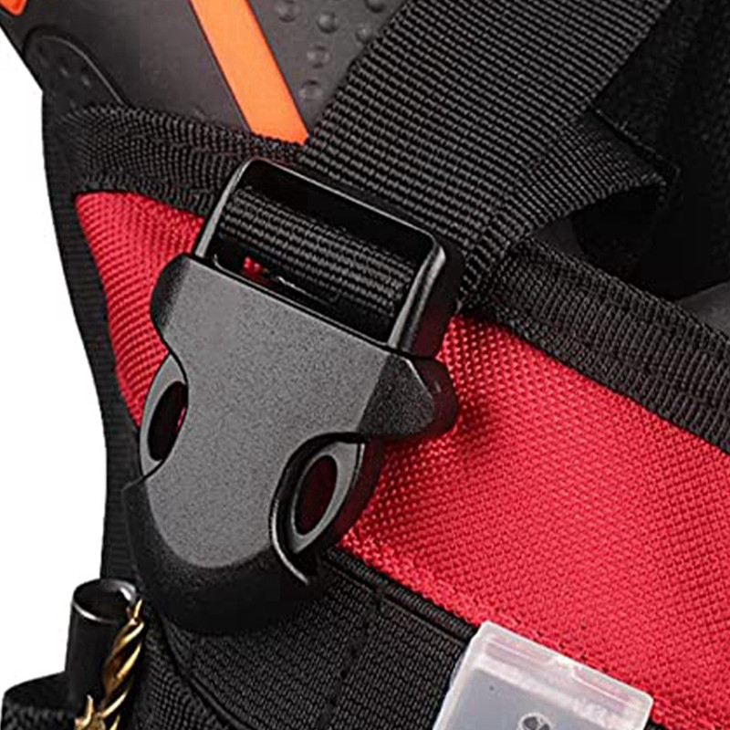 Tööriistakohver, vöökott, tööriistakott, tarvikute kohver, töökott, vöökott, karabiinikonks, vöö, multifunktsionaalne tasku, punane