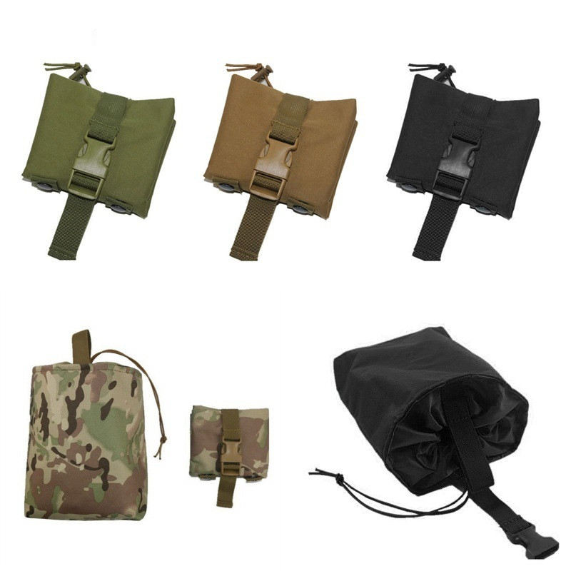 Skladacie puzdro na zásobníky, vojenské poľovnícke puzdro, puzdro na airsoftovú pištoľ, muníciu, príslušenstvo, vrecko na pás