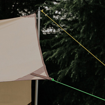 1/2 бр. 4-метрова светлоотразителна въжена палатка Въже за чадъри на открито Ветроустойчиво въже 4 цвята Регулируема катарама с двойно око Издръжливо фиксиращо въже за палатка