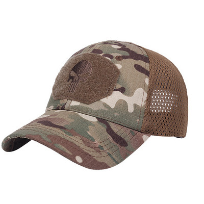 Kolju taktikaline müts Militaar Armee müts Meeste päikesemüts Suvine jaht Džungel Matkamine Kalastamine Sport Müts Camo Meeste pesapallimüts Kiiresti kuivav