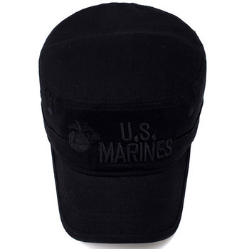 2019 Ηνωμένες Πολιτείες Αμερικής Πεζοναύτες Καπέλο Καπέλο Στρατιωτικά Καπέλα Καμουφλάζ Επίπεδο Καπέλο Ανδρικό Βαμβακερό hHat USA Navy κεντημένο καπέλο Camo