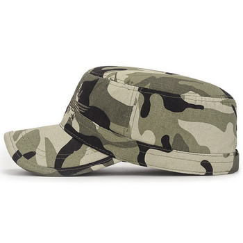 Στρατιωτικό καπέλο καπέλο καπέλο στρατιωτών πεζοναυτών των Ηνωμένων Πολιτειών Αμερικής Καπέλο Καμουφλάζ Επίπεδο Καπέλο Ανδρικό Βαμβακερό καπέλο USA Navy Κεντημένο καπέλο Camo