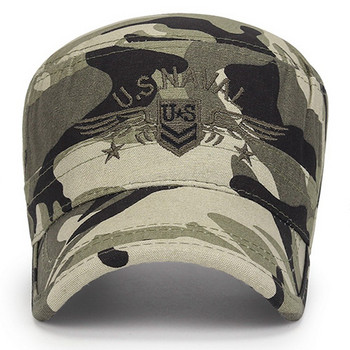 UnUS Marines Letter Corps Cap Hat Военни шапки Камуфлажен плосък цилиндър Мъжка памучна hHat ВМС на САЩ Бродирана камуфлажна шапка