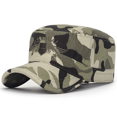UnUS Marines Letter Corps Cap Hat Military Hats Camouflage Flat Top Hat Men Cotton hHat USA Navy Embroidered Camo Hat