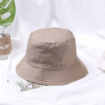 Unisex pamučni šeširi, ljetni sklopivi panamski šešir, jednobojni hip hop, ribarski šešir s UV zaštitom za plažu i širokim obodom