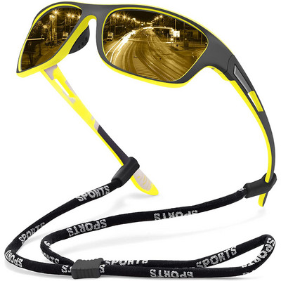 Външни поляризирани слънчеви очила Мъжки спортни риболовни слънчеви очила Vintage UV400 защита Очила за шофиране Дамски туризъм
