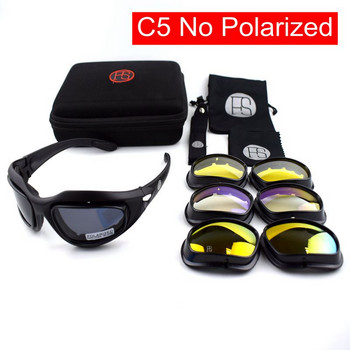 Στρατιωτική Σκοποβολή Κυνηγετικά Γυαλιά Πεζοπορίας Ανδρικά Γυαλιά ηλίου Polarized Sport Γυαλιά ηλίου Wargame 4 Κιτ φακών Tactical Glasses Army Goggles Eyewear
