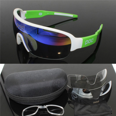 POC Do half Blade Sale Ed. Ritte Cycling Sunglasses 3 Lens Sport Road Mountain Bike Glasses Eyewear Goggles