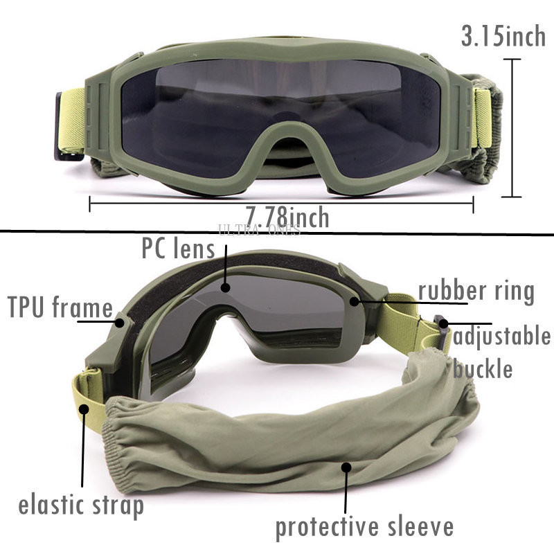 Ochelari tactici Paintball Cs Joc Tragere Protecția ochilor Ochelari Airsoft Sport în aer liber Călărie Ciclism Ochelari rezistenți la vânt