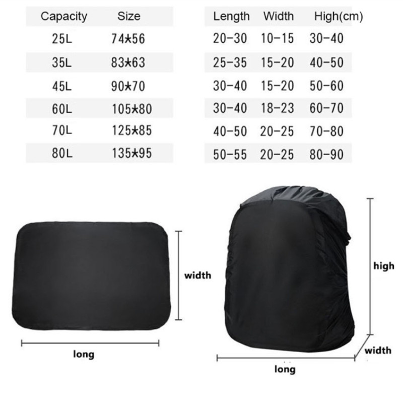 Αδιάβροχο κάλυμμα σακιδίου πλάτης Αδιάβροχο κάλυμμα για το σακίδιο πλάτης αδιάβροχο κάλυμμα εξωτερικού χώρου Κάμπινγκ Πεζοπορία Αναρρίχηση Κάλυμμα σακιδίου πλάτης