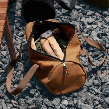 Чанта за къмпинг палатка Stakes Bag Craftsman Tool Bag Tent Peg Bag For Hangings Ring Design Удебелено платно Устойчиво на разкъсване Голям капацитет