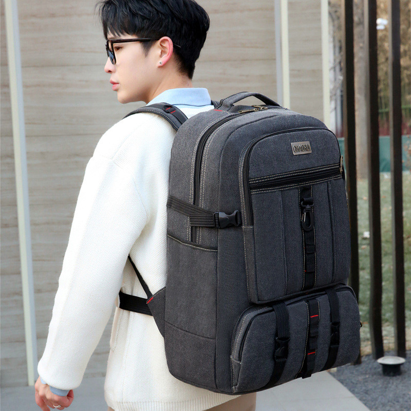 Rucsac militar din pânză pentru bărbați, cu fermoar, rucsacuri, laptop, umăr, caiet, genți de școală, genți de școală de epocă