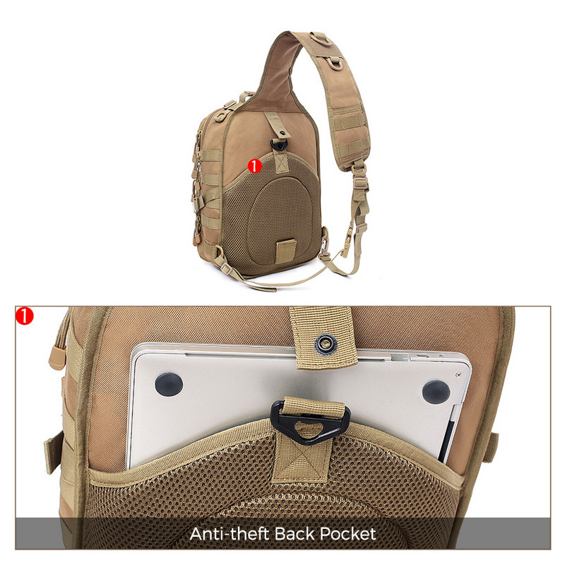 Vanjski taktički ruksak za muške naramenice Visokokvalitetni vojni ruksak s naramenicama Molle Assault Range Bag