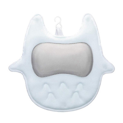 Αντιολισθητικό μαξιλάρι μπάνιου υδρομασάζ για μπανιέρα με τεχνολογία 5D Air Mesh Μαξιλάρι μπάνιου που παρέχει στήριξη στον αυχένα του κεφαλιού στους ώμους στη μπανιέρα