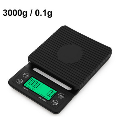 Tikslios lašelinės kavos svarstyklės su laikmačiu Daugiafunkcinės virtuvės svarstyklės LCD skaitmeninės maisto svarstyklės kepimui ir gaminimui svėrimo įrankiai