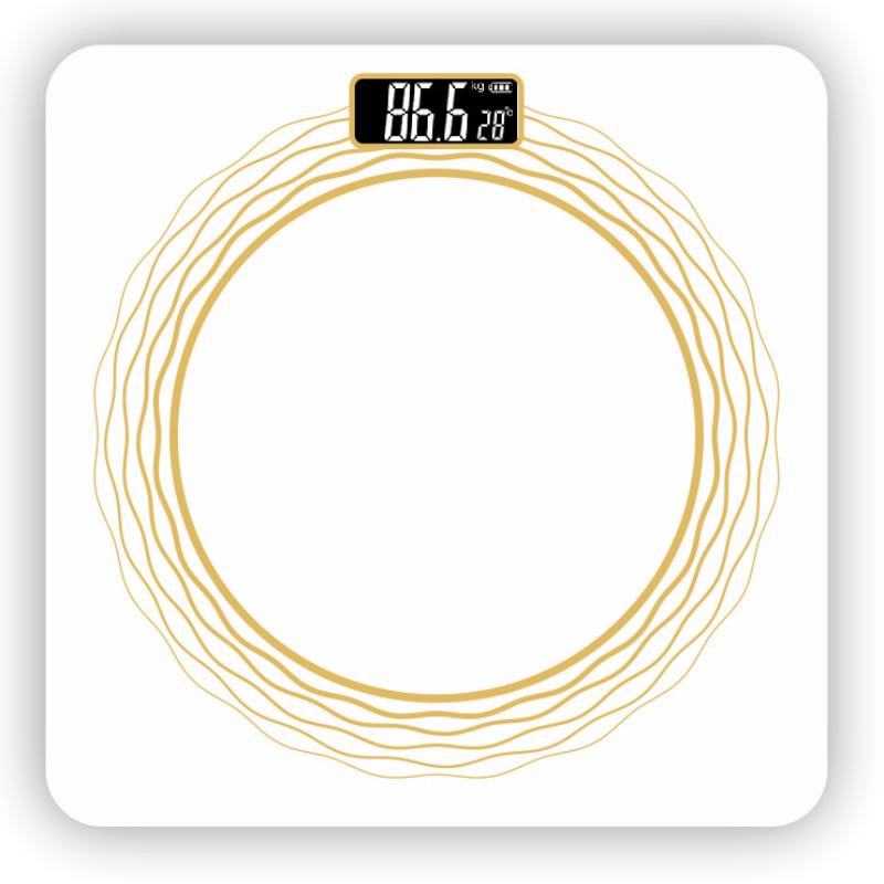 Buitinės sveikatos svarstyklės Grynos spalvos grūdinto stiklo korpuso svarstyklės Buitinės vonios prekės Elektroninės svarstyklės