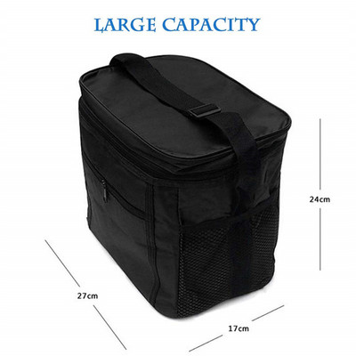 Geantă portabilă pentru prânz, 10L, pliabilă, izolatoare, pentru picnic, pachet cu gheață, pungă termică pentru alimente, purtător de băuturi, pungi izolate, pungă pentru livrarea alimentelor