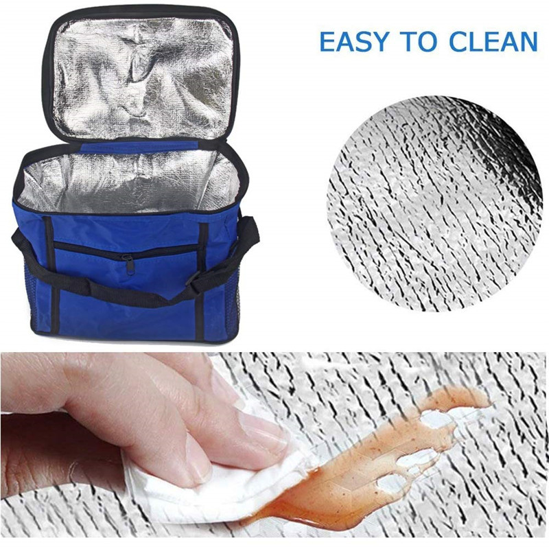 Geantă portabilă pentru prânz, 10L, pliabilă, izolatoare, pentru picnic, pachet cu gheață, pungă termică pentru alimente, purtător de băuturi, pungi izolate, pungă pentru livrarea alimentelor