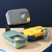 1 pietų dėžutės rinkinys Daugiafunkcis studentų pietų maišelis suaugusiems PP medžiagos pietų dėklas