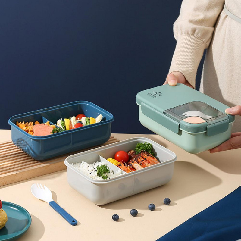 1 pietų dėžutės rinkinys Daugiafunkcis studentų pietų maišelis suaugusiems PP medžiagos pietų dėklas