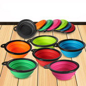 Mekana zdjela za pse za kućne ljubimce 1PC Sklopiva silikonska putna zdjela za pse Prijenosna sklopiva zdjela za pse za kućne ljubimce, mačja hrana, hranjenje vodom