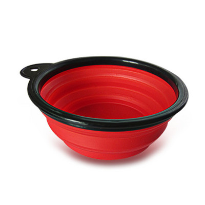 Mekana zdjela za pse za kućne ljubimce 1PC Sklopiva silikonska putna zdjela za pse Prijenosna sklopiva zdjela za pse za kućne ljubimce, mačja hrana, hranjenje vodom