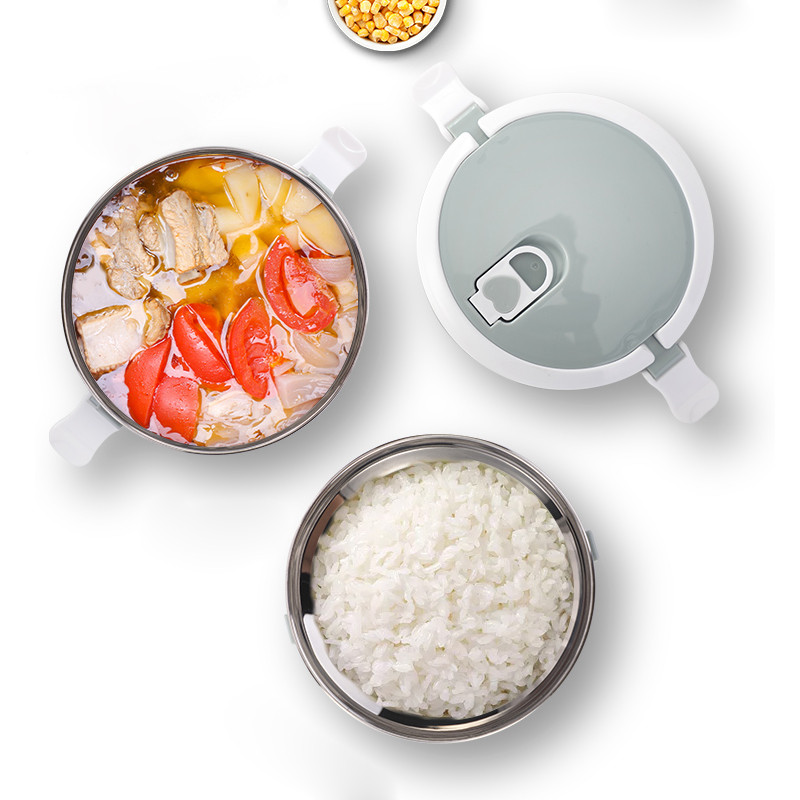 Višeslojna kutija za ručak, prijenosna termalna kutija od nehrđajućeg čelika za hranu, prijenosna kutija za ručak za djecu, školski pribor za jelo otporan na curenje