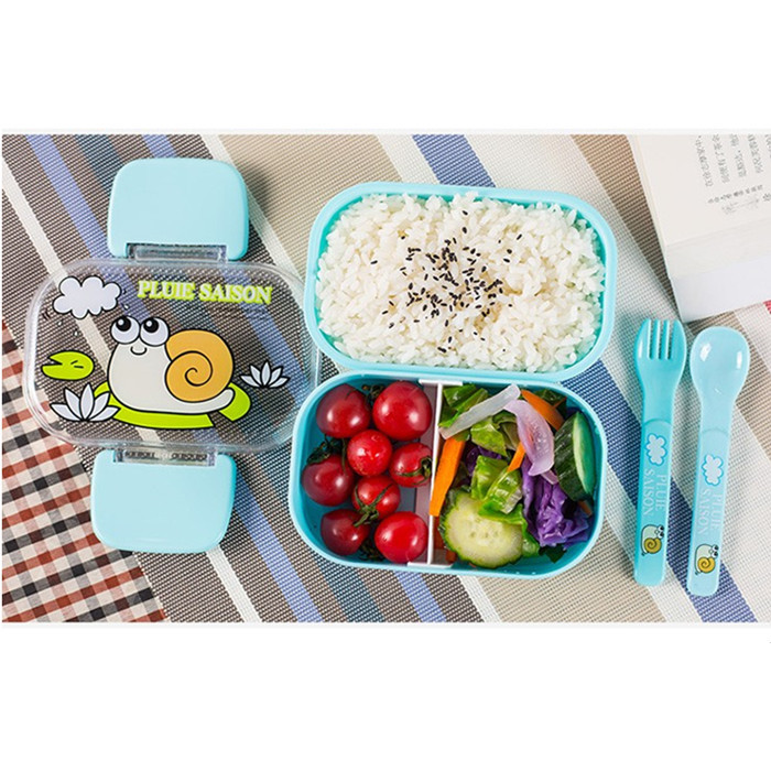 Prijenosna kutija za ručak u 6 boja, kutija za mikrovalnu pećnicu Bento kutije, posuda za pohranu ručka, kutija za ručak za dijete, djecu, ekološki prihvatljiva, bez BPA