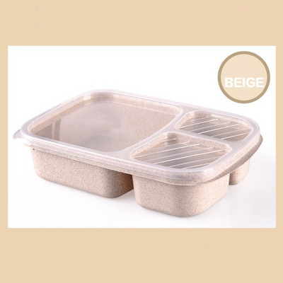 Mikrolaineahi lõunakast nisuõlgedest sööginõud toidu säilituskonteiner lapsed lapsed koolikontor kaasaskantav bentokarbiga lõunakott