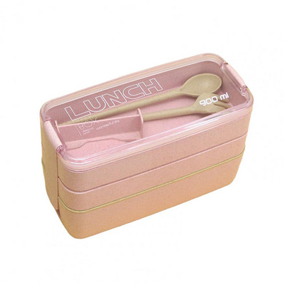 Lõunakast kolmekihiline suure mahutavusega jaotusplaadiga toidukonteiner Kuumakindel mikrolaineahi OL Bento kast õpilastele