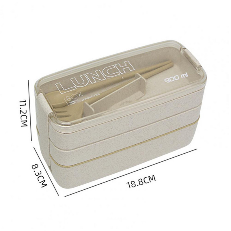 Lõunakast kolmekihiline suure mahutavusega jaotusplaadiga toidukonteiner Kuumakindel mikrolaineahi OL Bento kast õpilastele