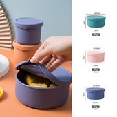 Silikoonist värskust säilitav karp, suletud kaanega, hoida soojas Bento lõunakarp, mittetoksiline kahjutu pehme tekstuuriga puuviljakonteinerite karp