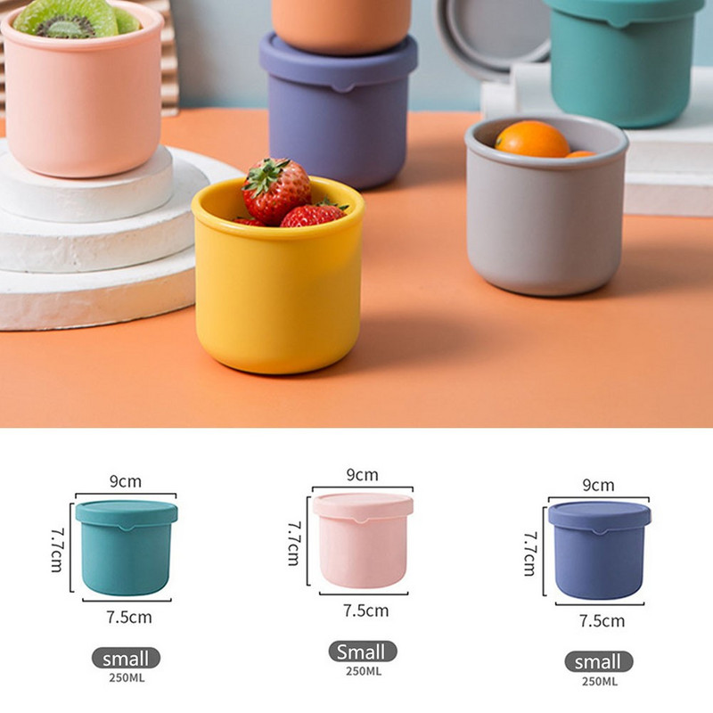 Silikoonist värskust säilitav karp, suletud kaanega, hoida soojas Bento lõunakarp, mittetoksiline kahjutu pehme tekstuuriga puuviljakonteinerite karp