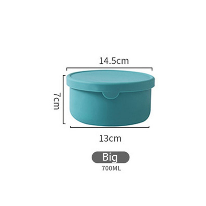 Silikoonist värskust säilitav karp, suletud kaanega, hoida soojas Bento lõunakarp, mittetoksiline kahjutu pehme tekstuuriga puuviljakonteinerite karp