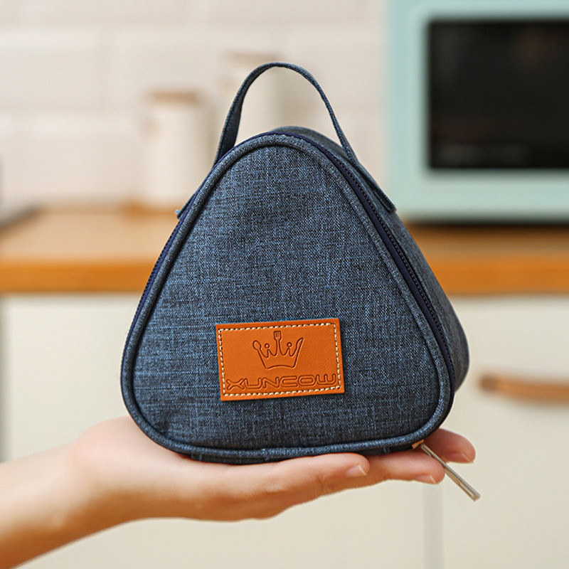 Uus kolmnurkne isolatsioonikott toidukonteiner Alumiiniumfooliumist õpilaste riisipallikott Bento lõunakott Armsad lõunakotid