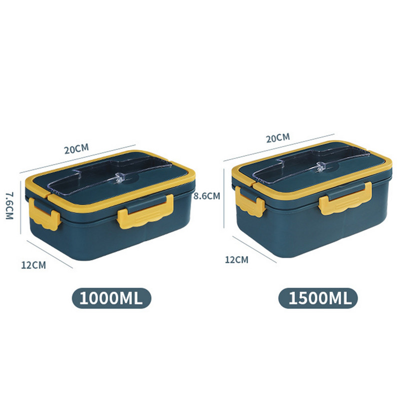 Bento kutija u japanskom stilu za djecu Posuda za studentsku hranu Nepropusna četvrtasta kutija za ručak od pšenične slame s pretincem