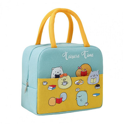 Isoleeritud lõunakott, korduvkasutatav Oxfordi riidest lai kasutusega kaasaskantav veekindel Bento kott Bento kott matkamiseks