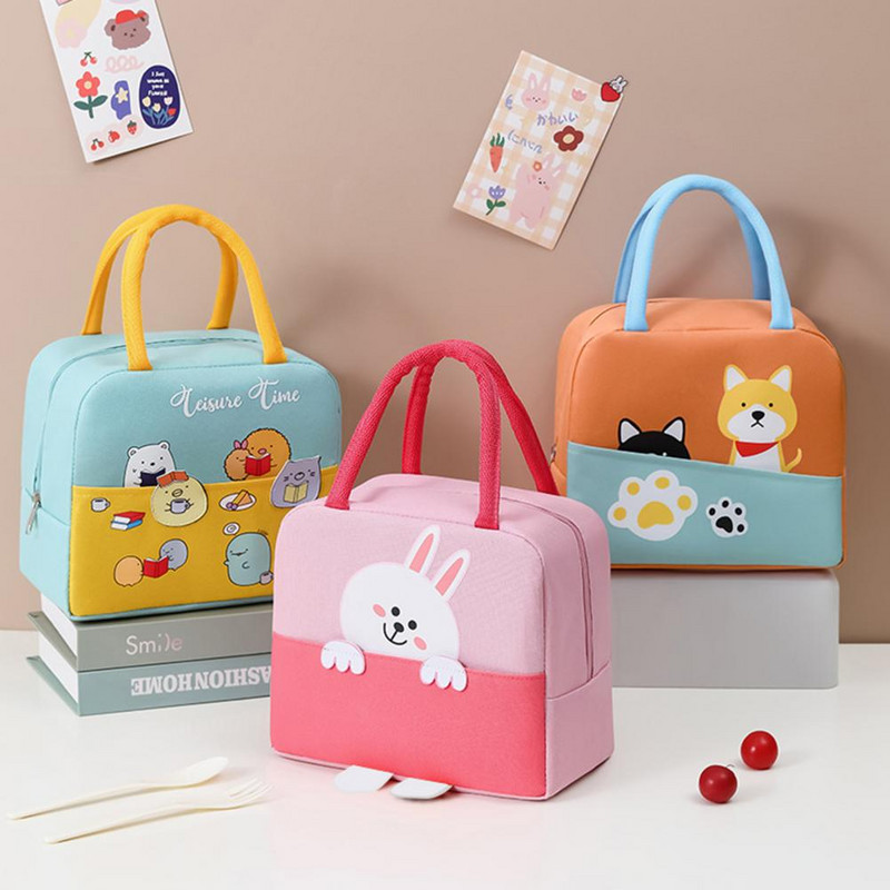 Isoleeritud lõunakott, korduvkasutatav Oxfordi riidest lai kasutusega kaasaskantav veekindel Bento kott Bento kott matkamiseks