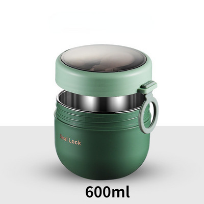 Mini termiline lõunakarbi toidukonteiner roostevabast terasest lusikaga vaakumtassiga supitass isoleeritud lõunakarp taza desayuno portatil