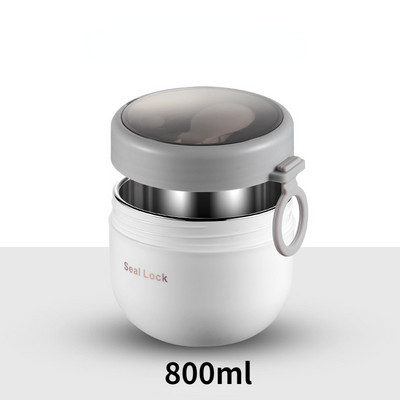 Mini termiline lõunakarbi toidukonteiner roostevabast terasest lusikaga vaakumtassiga supitass isoleeritud lõunakarp taza desayuno portatil