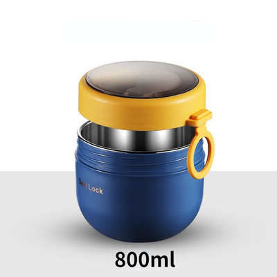 Mini termiline lõunakarbi toidukonteiner roostevabast terasest lusikaga vaakumtassiga supitass isoleeritud lõunakarp taza desayuno portatil