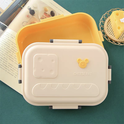 LunchBox Bento Dėžė Vaikams Biuro darbuotojų skyriai Mikrobangų krosnelės šildymas Pietų konteineris Maisto laikymo dėžutė