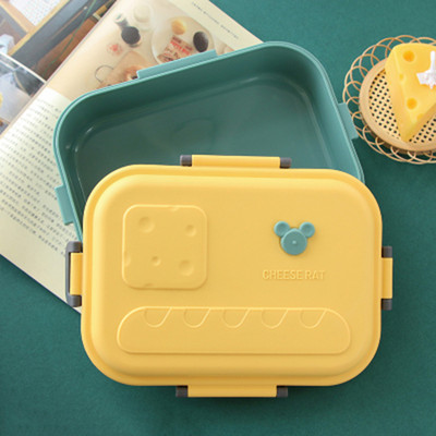 LunchBox Bento Dėžė Vaikams Biuro darbuotojų skyriai Mikrobangų krosnelės šildymas Pietų konteineris Maisto laikymo dėžutė